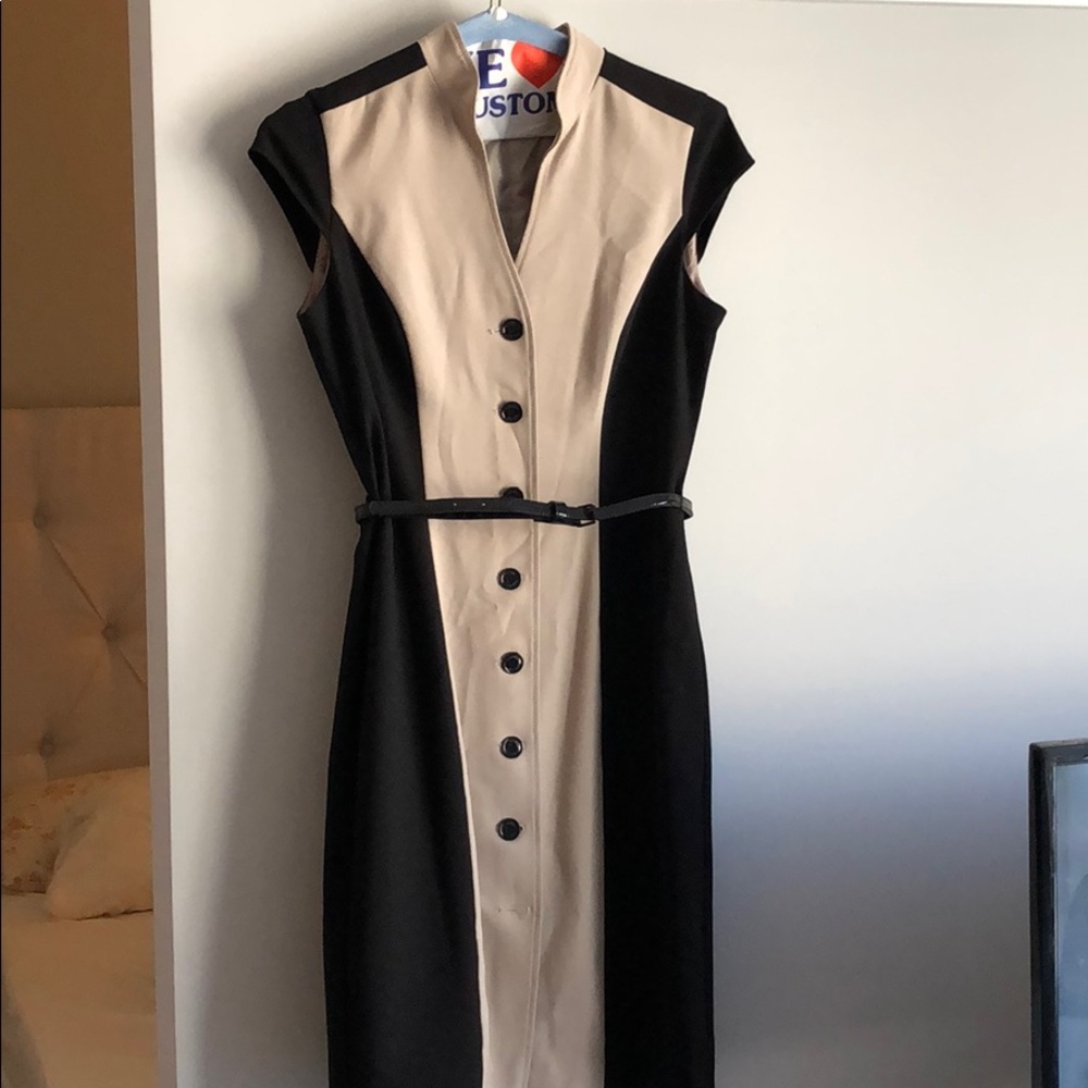 Calvin Klein button up dress with belt
